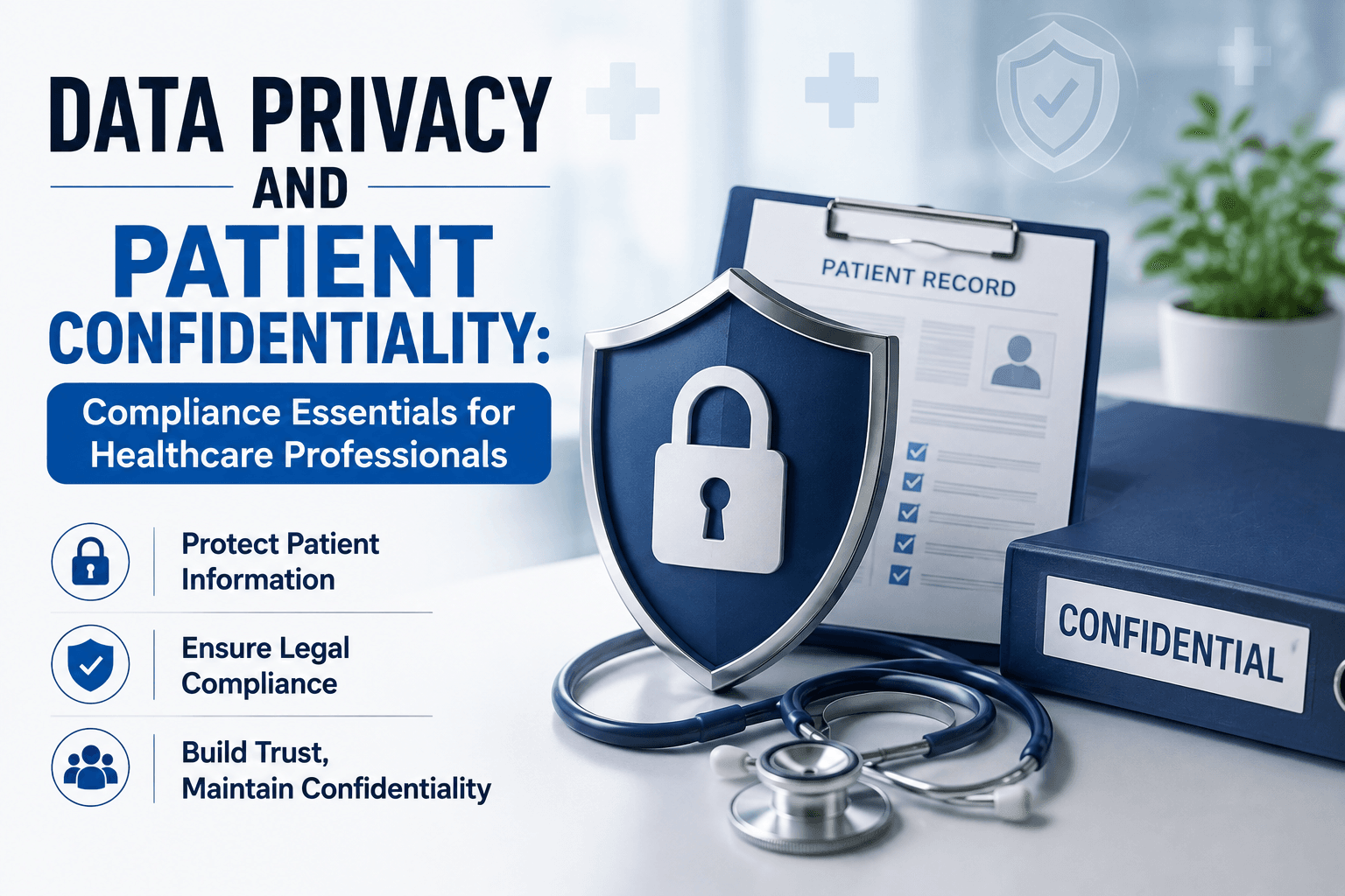 Data privacy and patient confidentiality essentials for healthcare professionals.